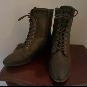 Modcloth Brown Combat Boots